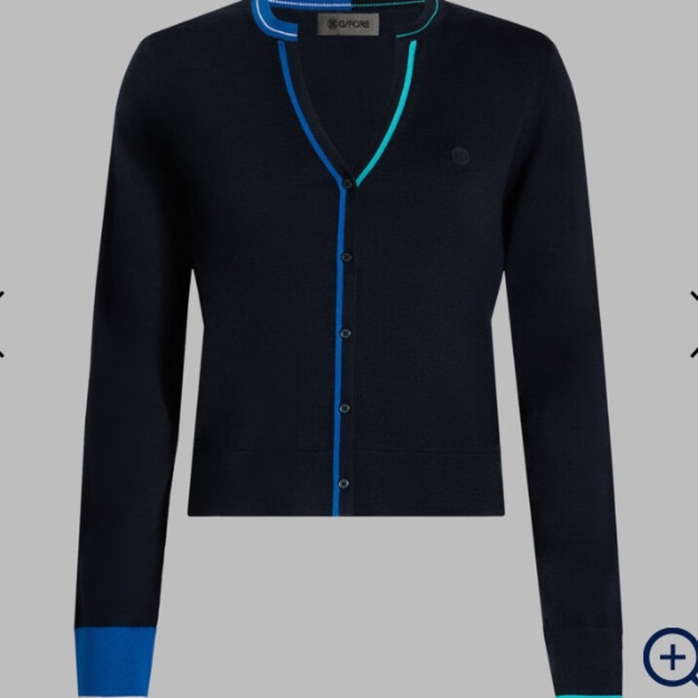 G/Fore Womens Fitted Merino Wool Cardigan